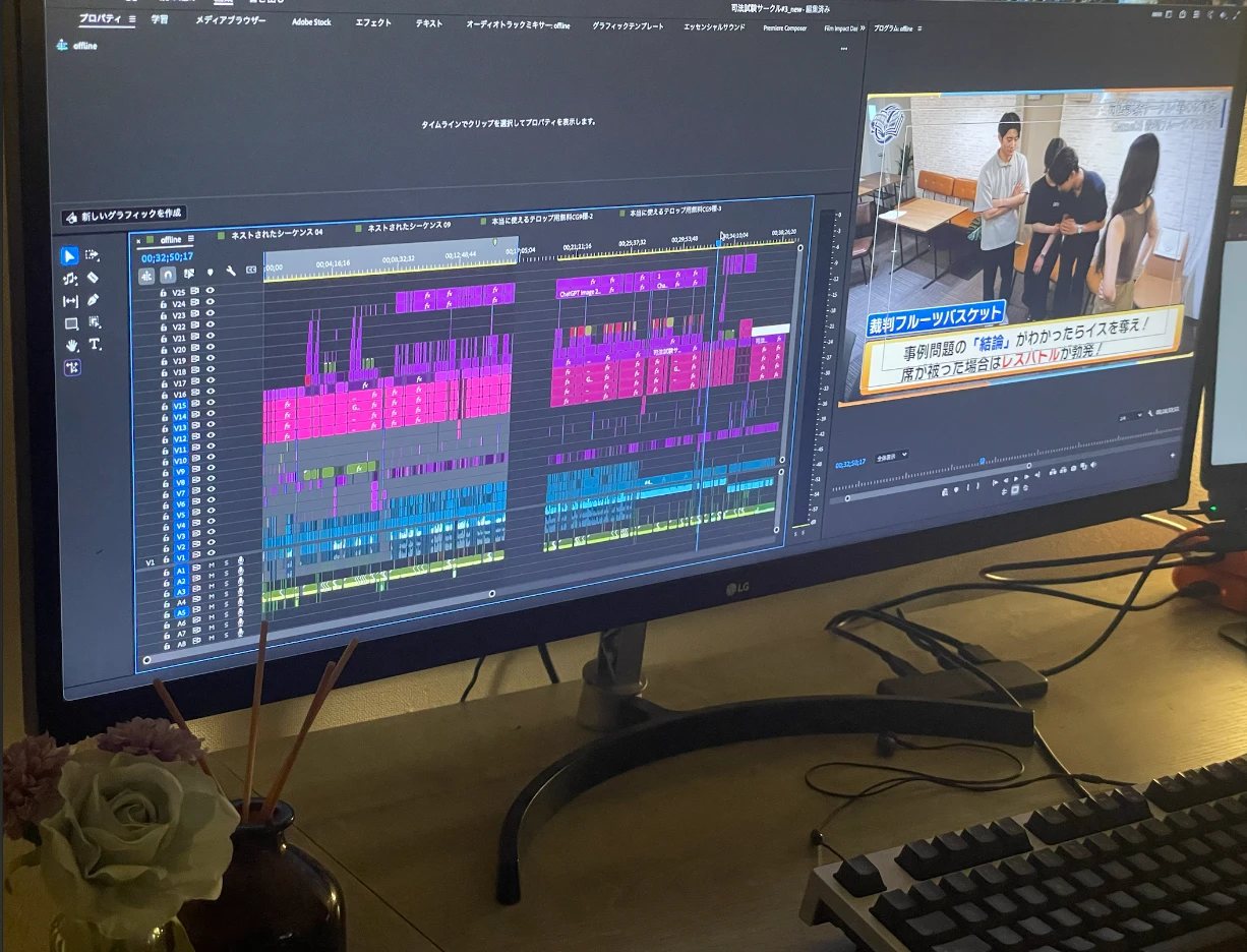 編集画面(Premiere Pro)